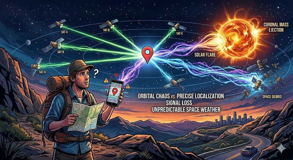 When GPS Systems Get "Lost": The Cosmic Tug-of-War Over Your Location